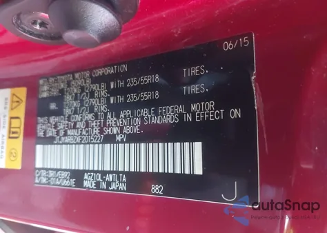 2015 Lexus Nx 200T F Sport из США, поврежденный, VIN JTJYARBZXF2015227